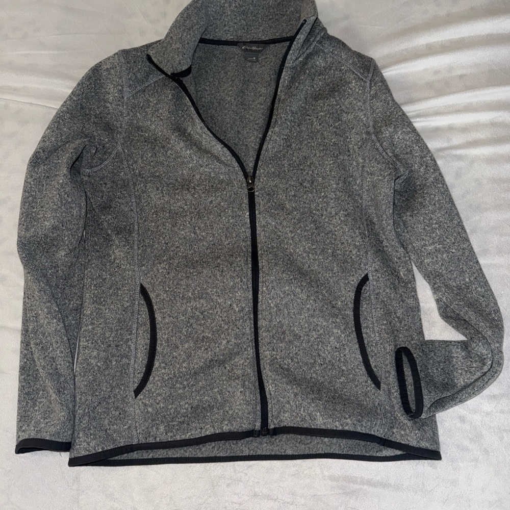 Eddie Bauer Gray Zip-Up Jacket